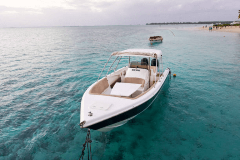 Speedboats in the Maldives
