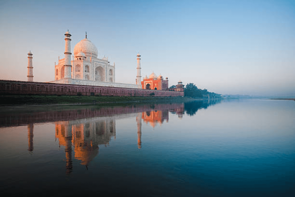 Sunrise at the Taj Mahal