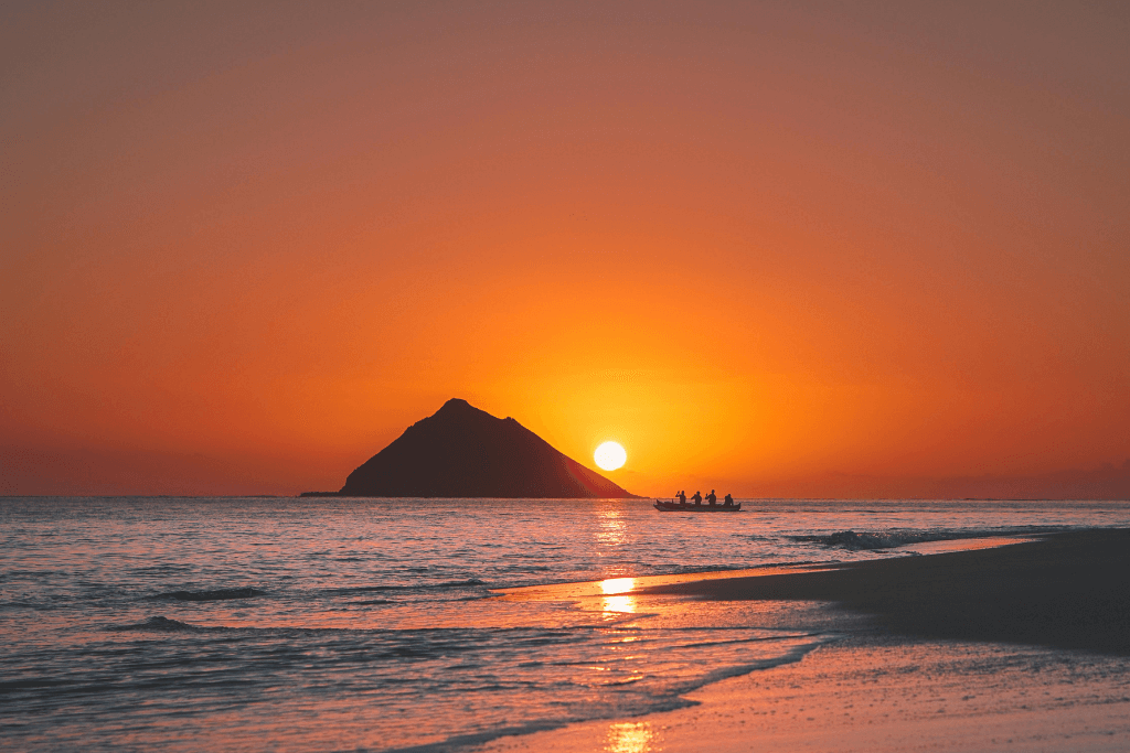 Sunset in Manado Tua Island