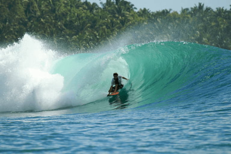 Surfing in Maldives